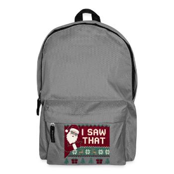 Ich habe diesen lustigen Weihnachtsmann im hässlic - Rucksack - Mittelgrau - Vorne