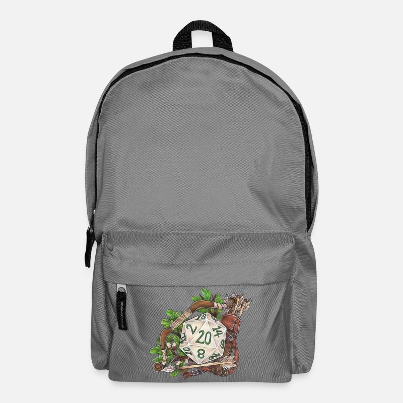 Rollenspiel Tabletop D20 Würfel Geschenk Ranger - Rucksack - Mittelgrau