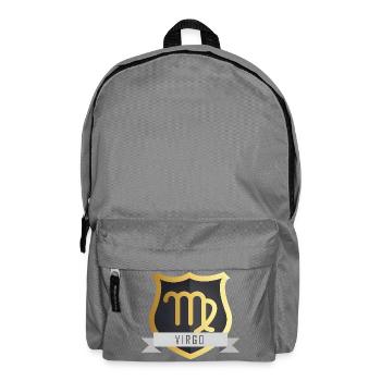 Sternzeichen Jungfrau Wappen Virgo Design - Rucksack - Mittelgrau - Vorne