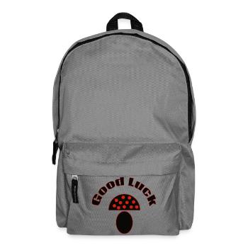 Good Luck Mushroom Minimal Icon Design - Rucksack - Mittelgrau - Vorne