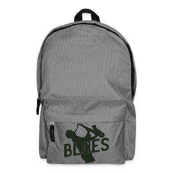 Saxophonist mit Blues – Cooles Saxophon Design für - Rucksack - Mittelgrau - Vorne
