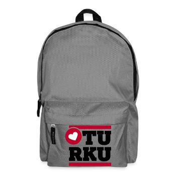 On a light background - Backpack - elephant grey - Front