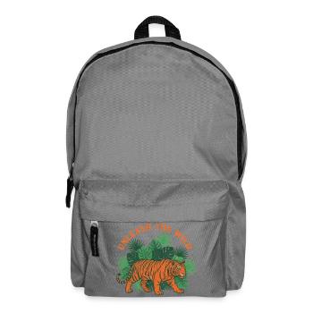 Entfesseln Sie den Wilden Tiger-Dschungel - Rucksack - Mittelgrau - Vorne
