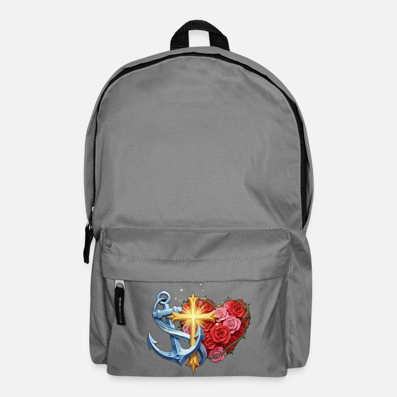 Espoir, foi et amour - Sac à dos - gris éléphant
