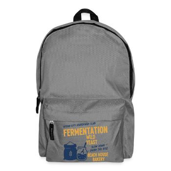 Sourdough Bread Baking Baker Sourdough Starter Jar - Backpack - elephant grey - Front