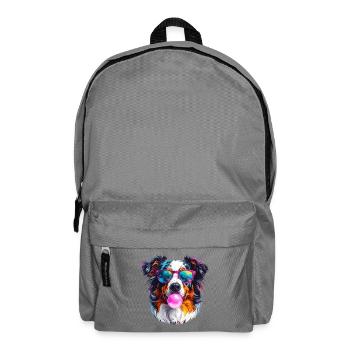 Pop Art Aussi Portrait - Sac à dos - gris éléphant - Devant