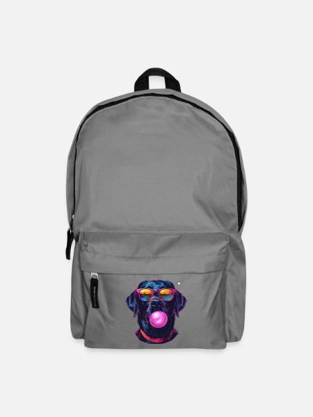 Labbie mit Bubblegum - Rucksack - Mittelgrau