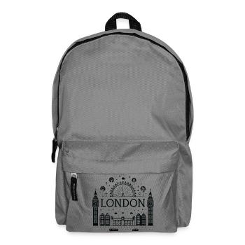 London Night Big Ben Wheel - Backpack - elephant grey - Front