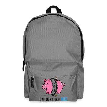 Kohlefaser-Diätschwein - Rucksack - Mittelgrau - Vorne