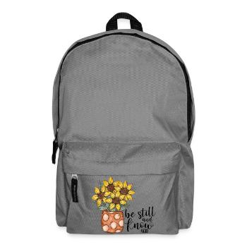 La foi chrétienne du tournesol prie Jésus - Sac à dos - gris éléphant - Devant