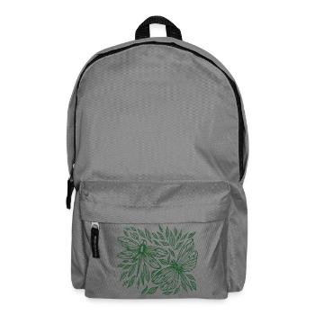 Dragonflies and Leaves Botanical - Backpack - elephant grey - Front
