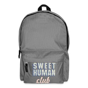 Sweet Human Club Logo - Backpack - elephant grey - Front