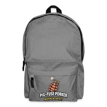 Maximaler Auswirkung von Schweine-Fusion - Rucksack - Mittelgrau - Vorne