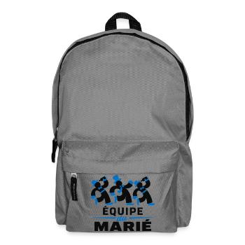 Das Team des Bräutigams - Rucksack - Mittelgrau - Vorne