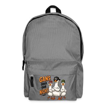  Gans Oder Gar Nicht Lustige Coole Gänse Gang Für - Rucksack - Mittelgrau - Vorne