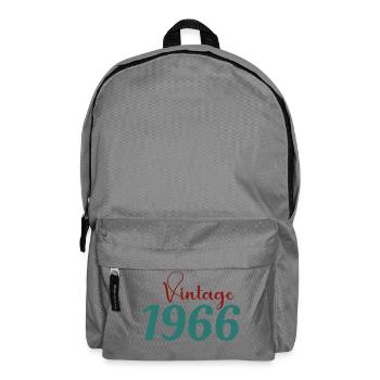 60 Year Old Retro 70s Tee Born 1966 - Backpack - elephant grey - Front