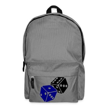 Blue Cube Minimal Design - Sac à dos - gris éléphant - Devant