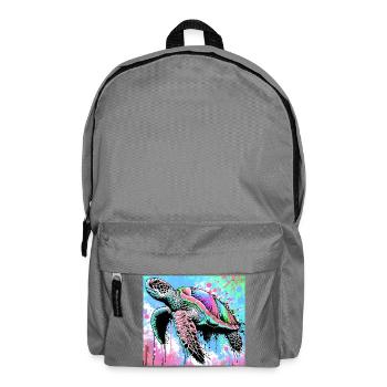 Schildkröte - Rucksack - Mittelgrau - Vorne