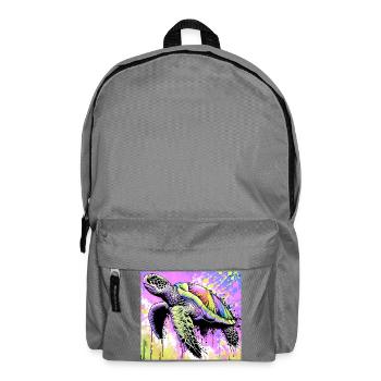 Schildkröte - Rucksack - Mittelgrau - Vorne