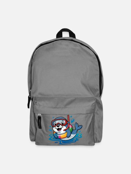 Seehund Taucher - Rucksack - Mittelgrau