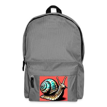Snail - Backpack - elephant grey - Front