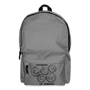 Strength In Numbers Gym - Weight Plates - Backpack - elephant grey - Front