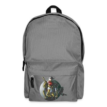 Warrior Ninja Samurai Gaming Design - Backpack - elephant grey - Front