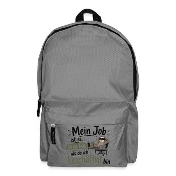 Beschäftigt tun wie ein faules Faultier - Rucksack - Mittelgrau - Vorne
