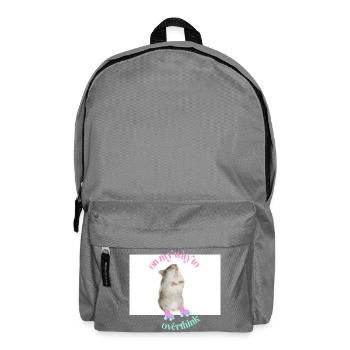overthinking - Rucksack - Mittelgrau - Vorne