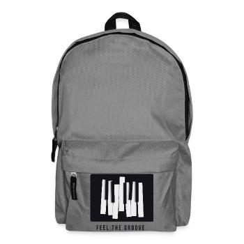 Feel the Groove – Conception moderne de piano - Sac à dos - gris éléphant - Devant