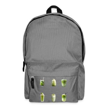 Matcha Beverage Art Collection - Backpack - elephant grey - Front