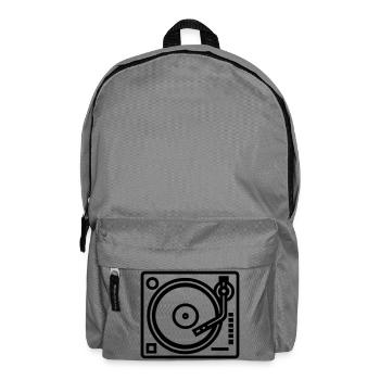 DJ-Plattenspieler - Rucksack - Mittelgrau - Vorne