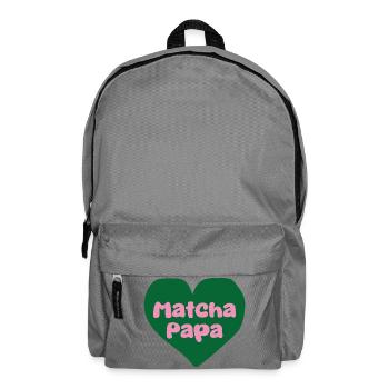 Matcha Papa Herzdesign - Rucksack - Mittelgrau - Vorne
