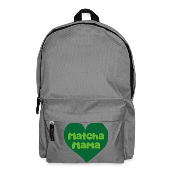 Matcha Mama Heart - Backpack - elephant grey - Front