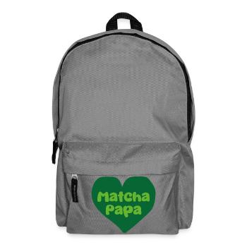 Matcha Dad Heart Design - Sac à dos - gris éléphant - Devant