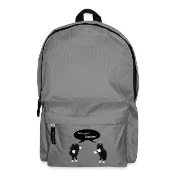 Aubergines / eggplants solanum melongena - Backpack - elephant grey - Front
