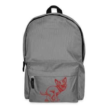 Chiens drôles - Sac à dos - gris éléphant - Devant