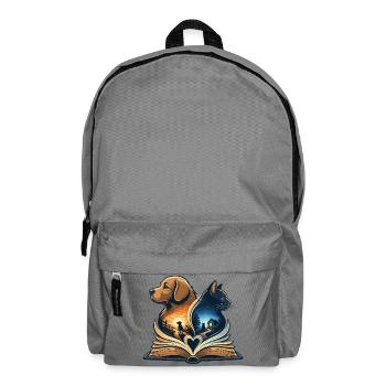 Tierliebe im Buchherz - Rucksack - Mittelgrau - Vorne
