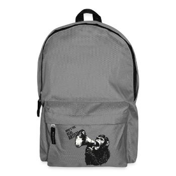 WHO’S THE REAL ARTIST? – Gorilla Megaphone - Rucksack - Mittelgrau - Vorne