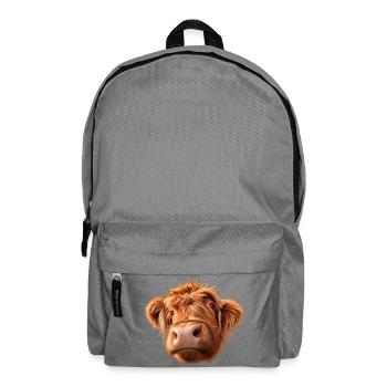 Highland Cow is watching - Rucksack - Mittelgrau - Vorne