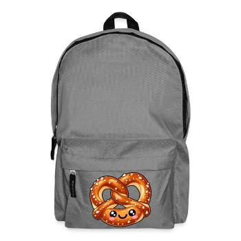 Niedliches Brezelgesicht - Rucksack - Mittelgrau - Vorne