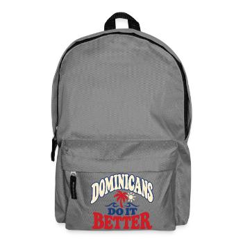 Dominikanische Palme im Sonnenlicht - Rucksack - Mittelgrau - Vorne