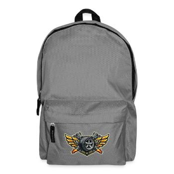 Rennreifen Flügel Emblem - Rucksack - Mittelgrau - Vorne