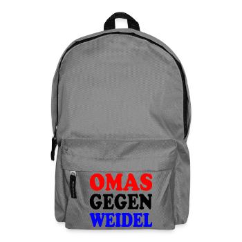 omas gegen weidel - Rucksack - Mittelgrau - Vorne