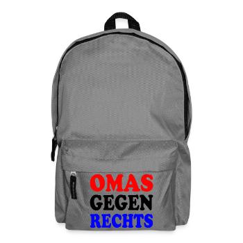 Omas gegen rechts - Rucksack - Mittelgrau - Vorne