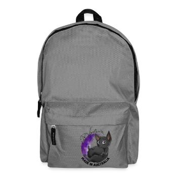 Kelpie Galaxy - Schwarz - Rucksack - Mittelgrau - Vorne
