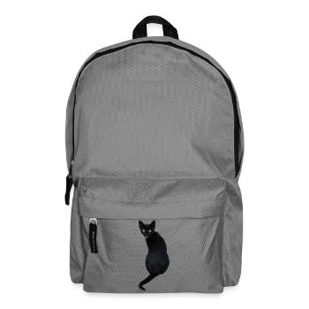 chat noir chat chat chemise cadeau - Sac à dos - gris éléphant - Devant