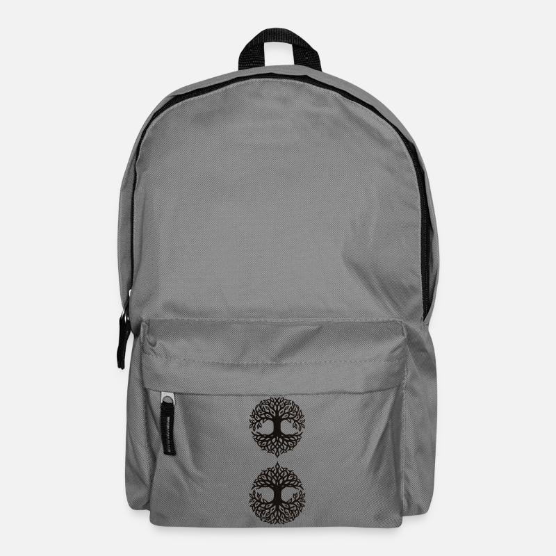 Lebensbaum-Infinity - Ornament Lebensbaum - Rucksack - Mittelgrau