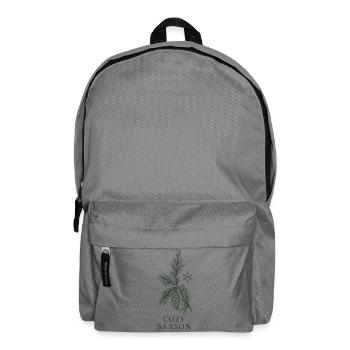 Gemütliches Kiefern-Jahreszeichen - Rucksack - Mittelgrau - Vorne