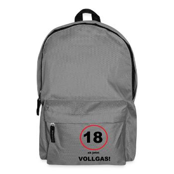 Spruch 18 - Rucksack - Mittelgrau - Vorne
